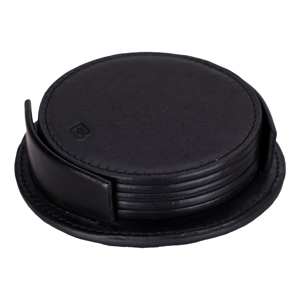 Bouletta Lavion Leather Cup Coaster Set