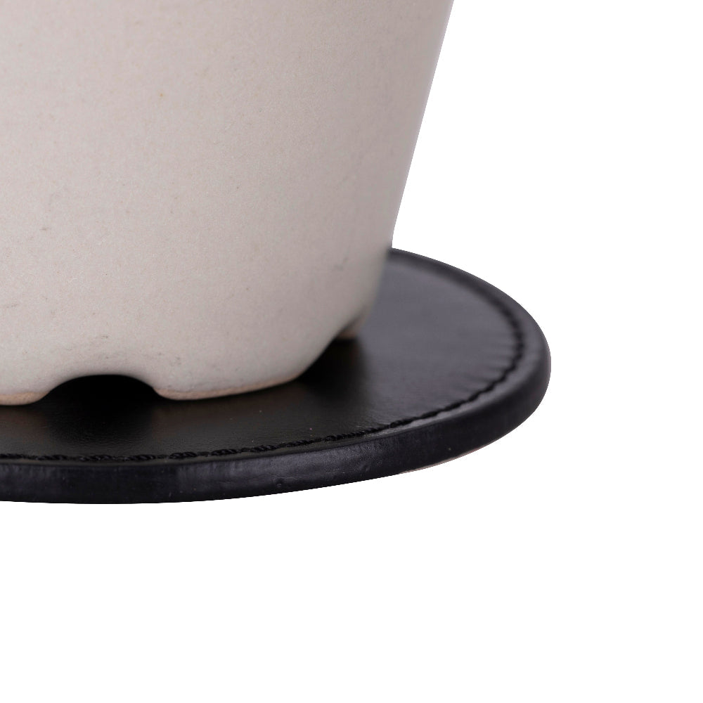Bouletta Lavion Leather Cup Coaster Set