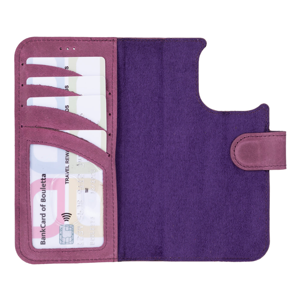 Bayelon Magic iPhone 16 Pro Leather Wallet Case - Stylish & Detachable