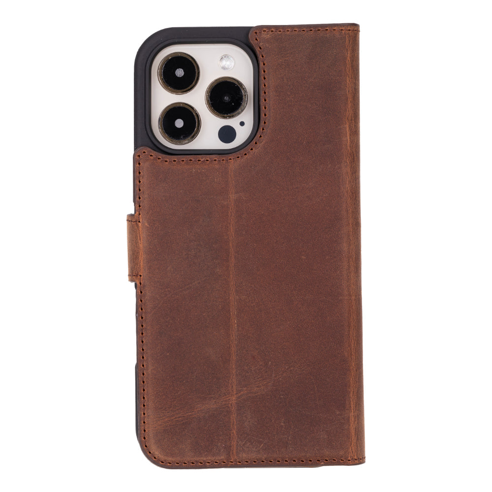 Bayelon Magic iPhone 16 Pro Leather Wallet Case - Stylish & Detachable