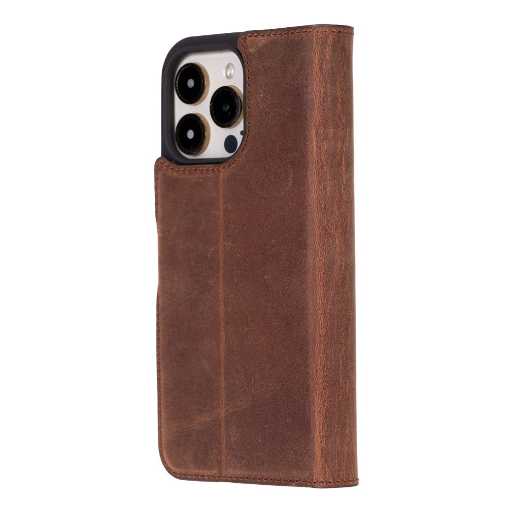 Bayelon Magic iPhone 16 Pro Leather Wallet Case - Stylish & Detachable