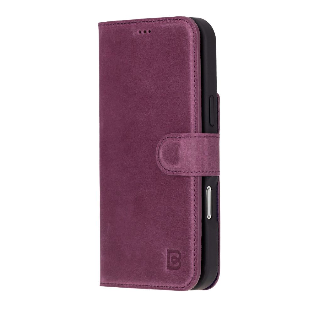 Bayelon Magic iPhone 16 Pro Leather Wallet Case - Stylish & Detachable