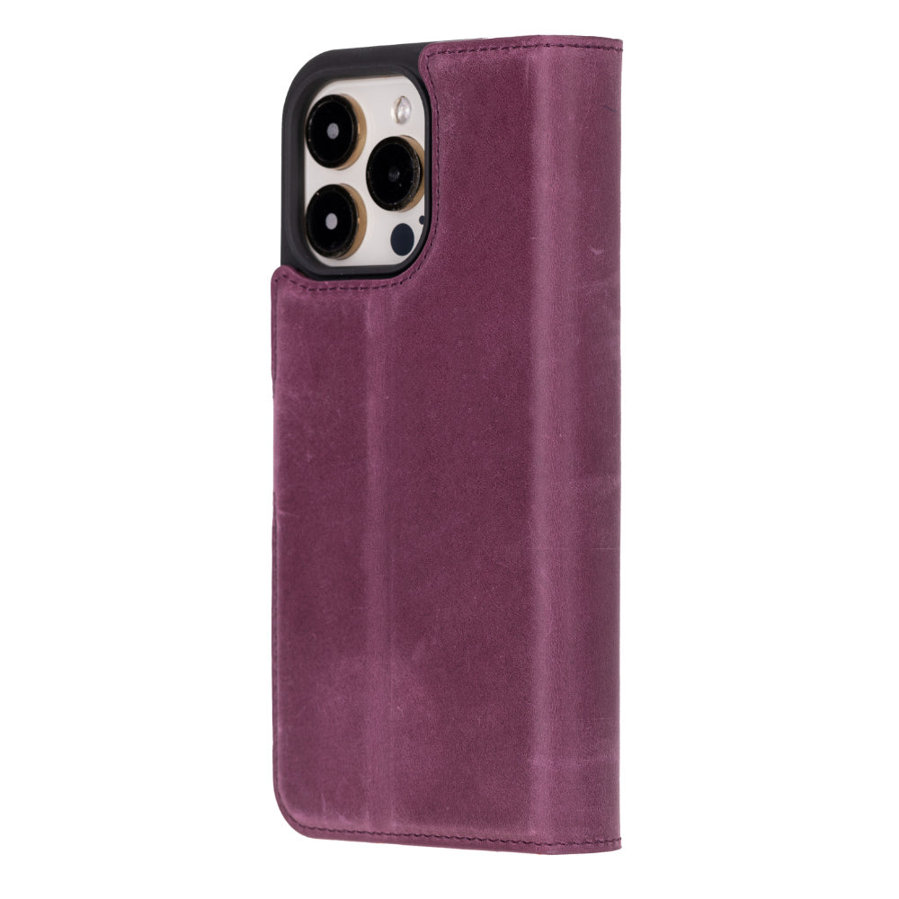 Bayelon Magic iPhone 16 Pro Leather Wallet Case - Stylish & Detachable