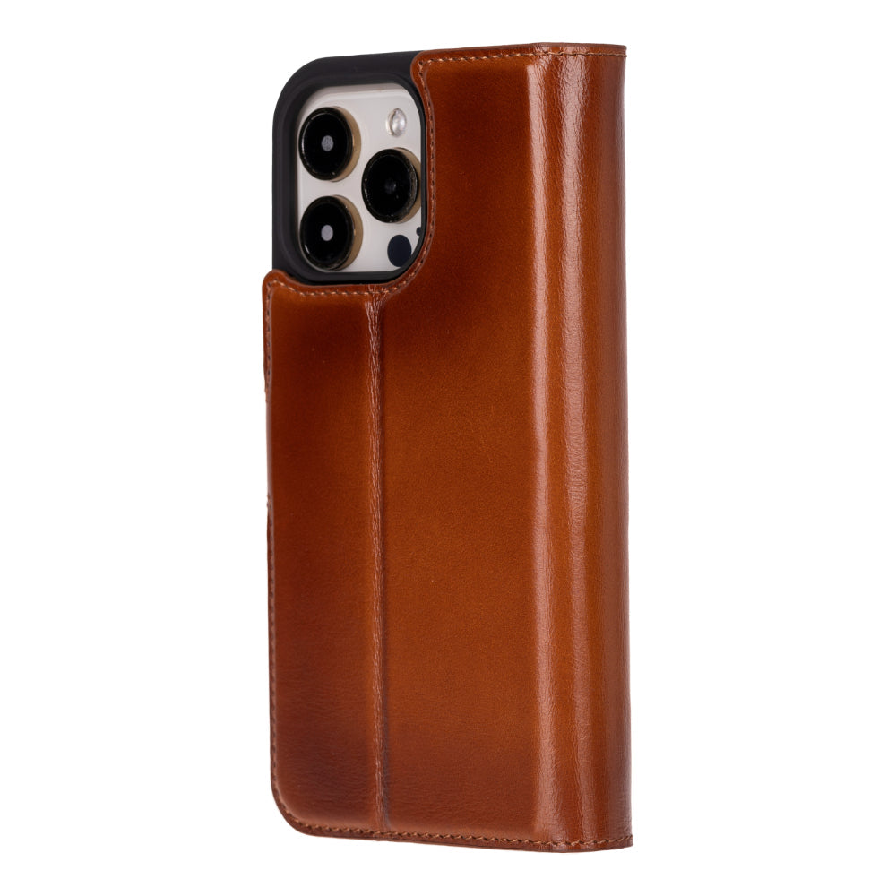 Bayelon Magic iPhone 16 Pro Leather Wallet Case - Stylish & Detachable