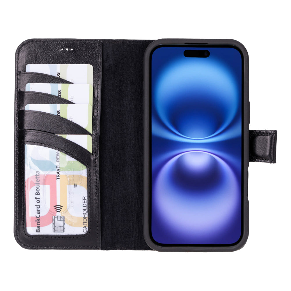 Bayelon Magic iPhone 16 Plus Leather Detachable Wallet Case