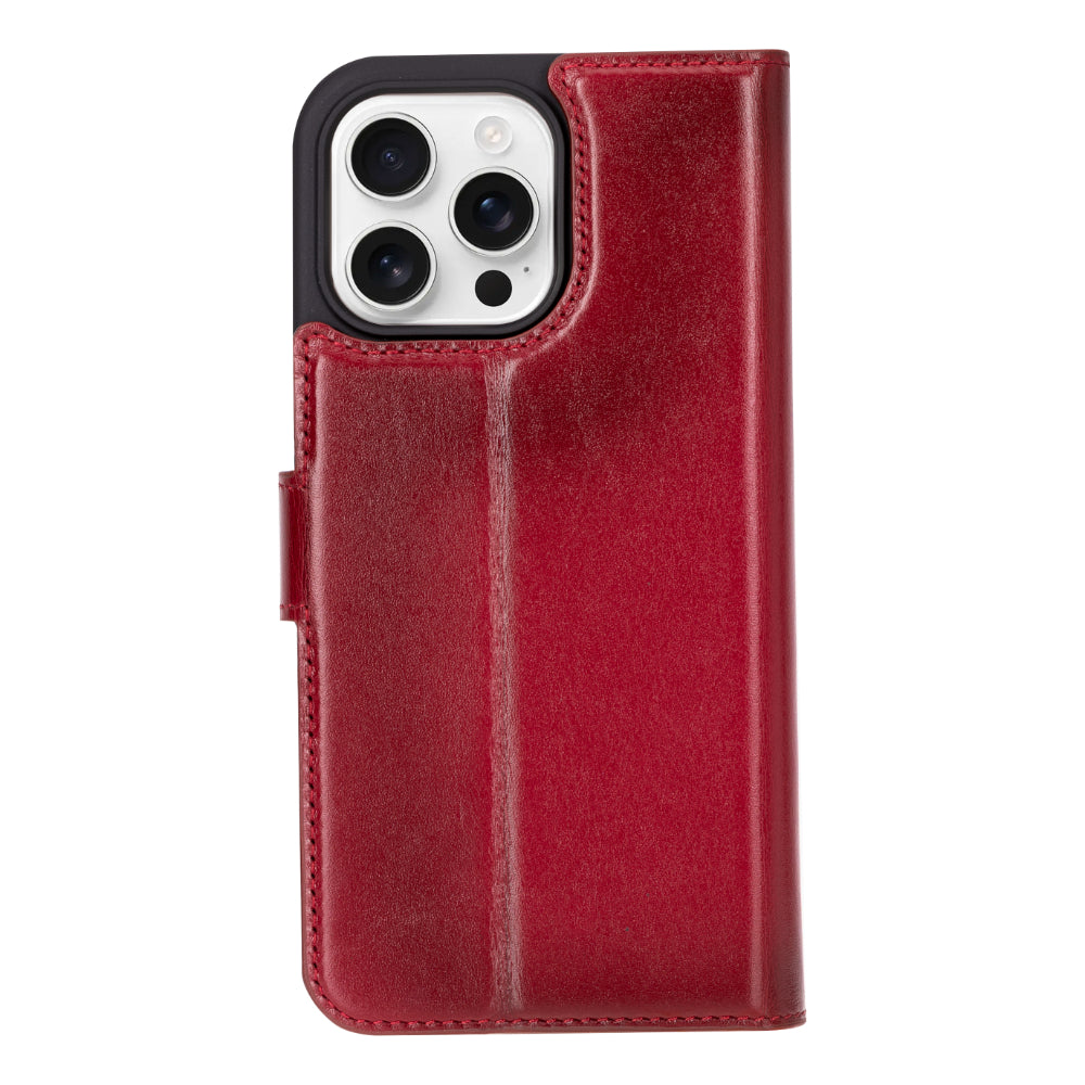 Bayelon Magic iPhone 16 Pro Leather Wallet Case - Stylish & Detachable