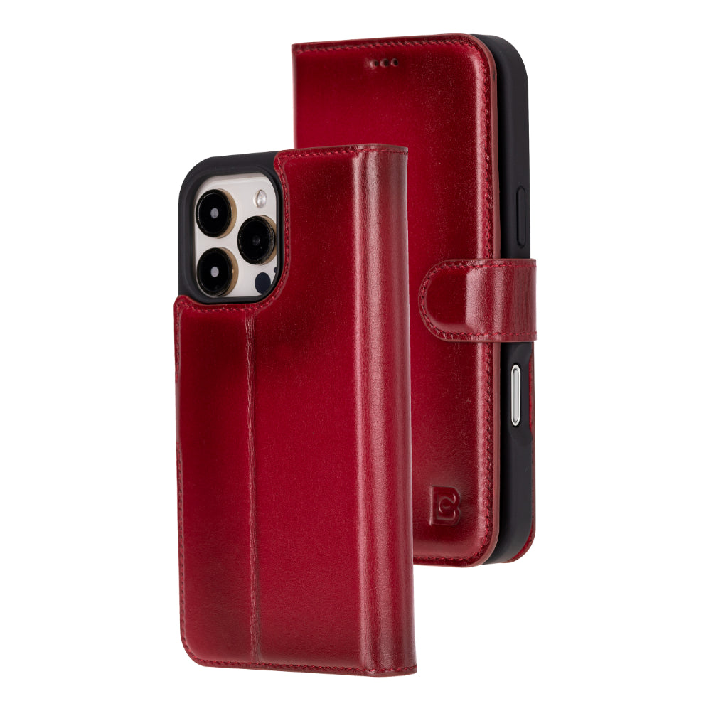 Bayelon Magic iPhone 16 Pro Leather Wallet Case - Stylish & Detachable
