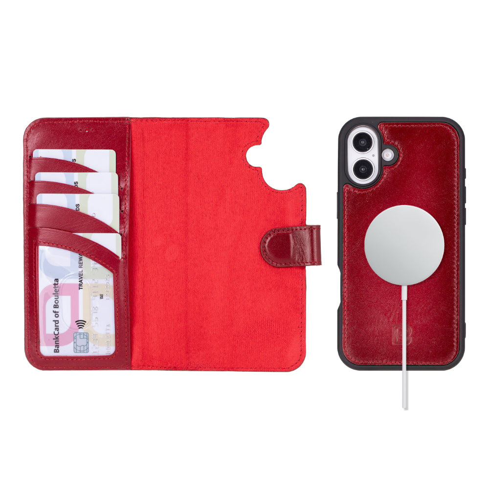 Bayelon Magic iPhone 16 Plus Leather Detachable Wallet Case