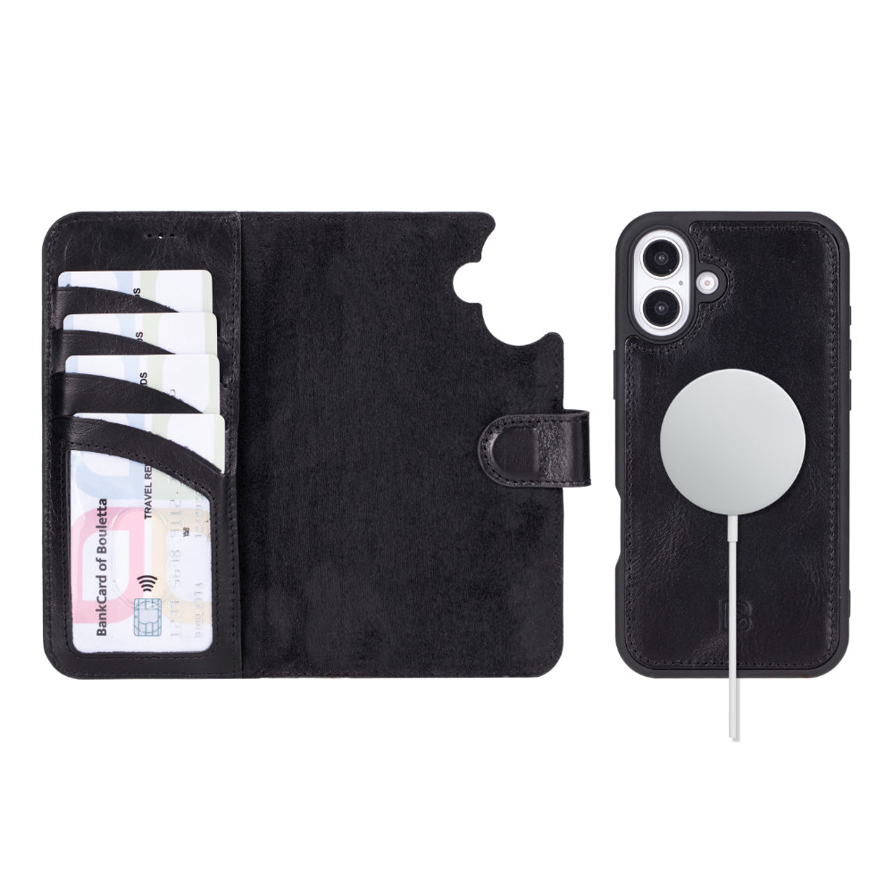 Bayelon Magic iPhone 16 Plus Leather Detachable Wallet Case