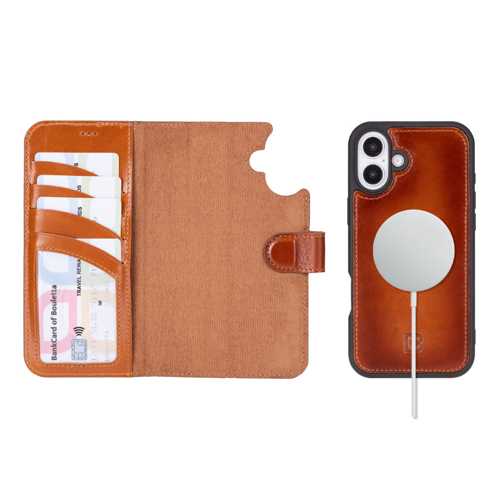 Bayelon Magic iPhone 16 Plus Leather Detachable Wallet Case