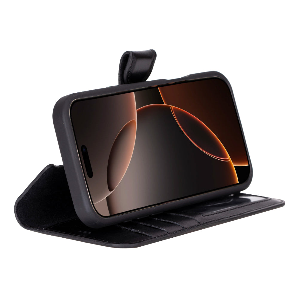 Bayelon Magic iPhone 16 Pro Max Detachable Leather Wallet Case