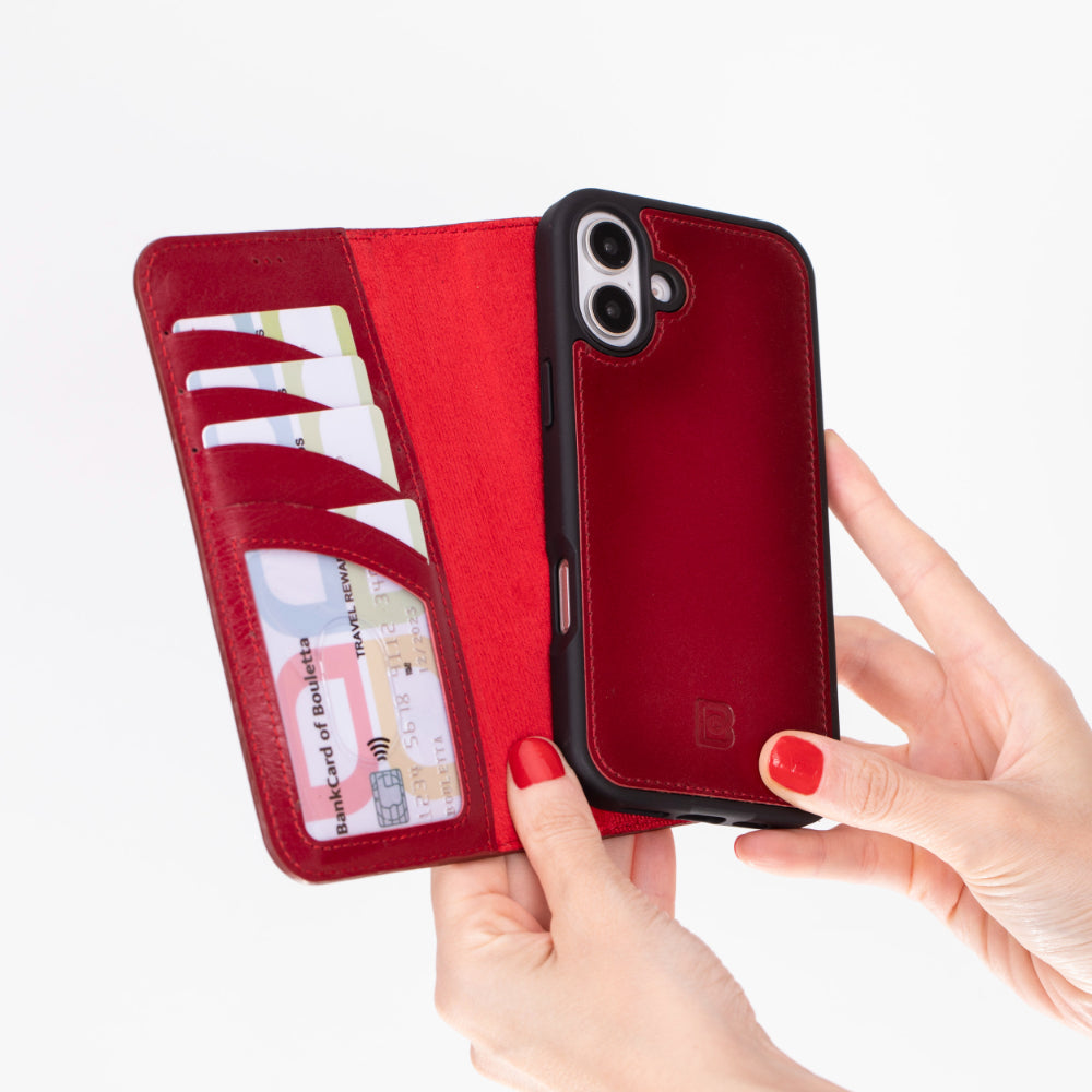 Bayelon Magic iPhone 16 Plus Leather Detachable Wallet Case