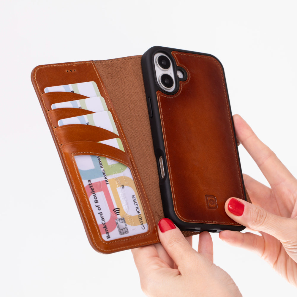Bayelon Magic iPhone 16 Plus Leather Detachable Wallet Case
