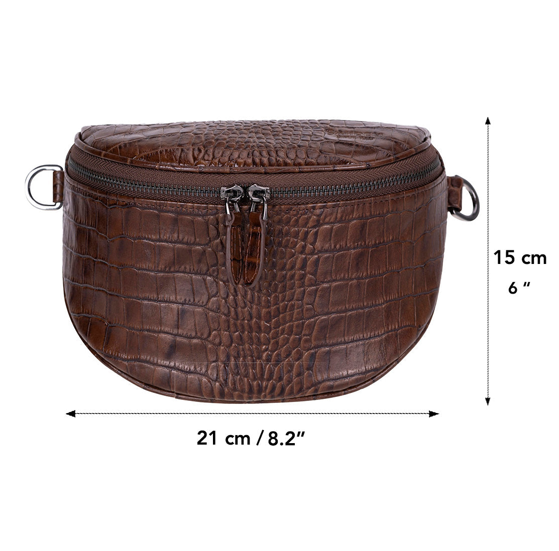UnBranded Alora Leather Crossbody Bag