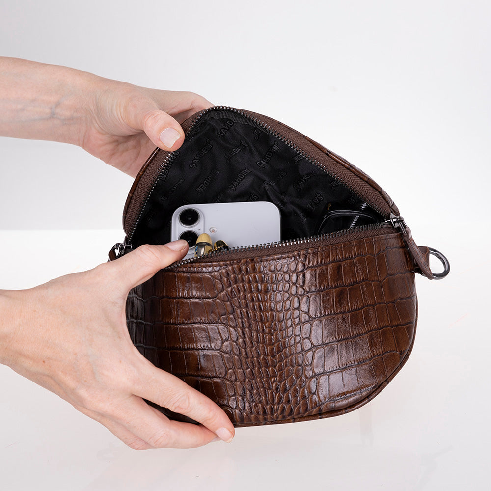 UnBranded Alora Leather Crossbody Bag