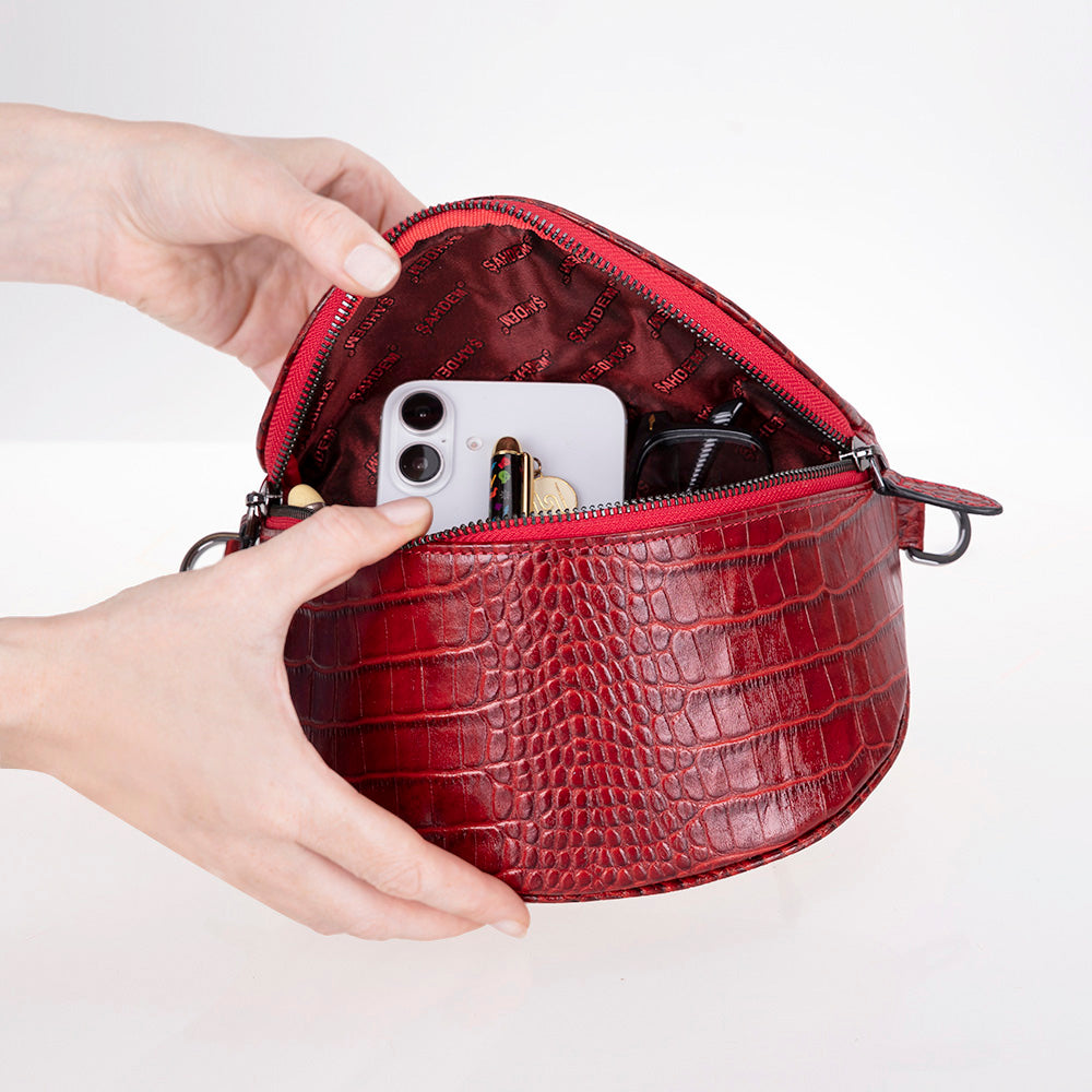 UnBranded Alora Leather Crossbody Bag