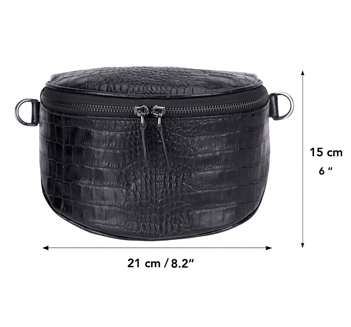 UnBranded Alora Leather Crossbody Bag