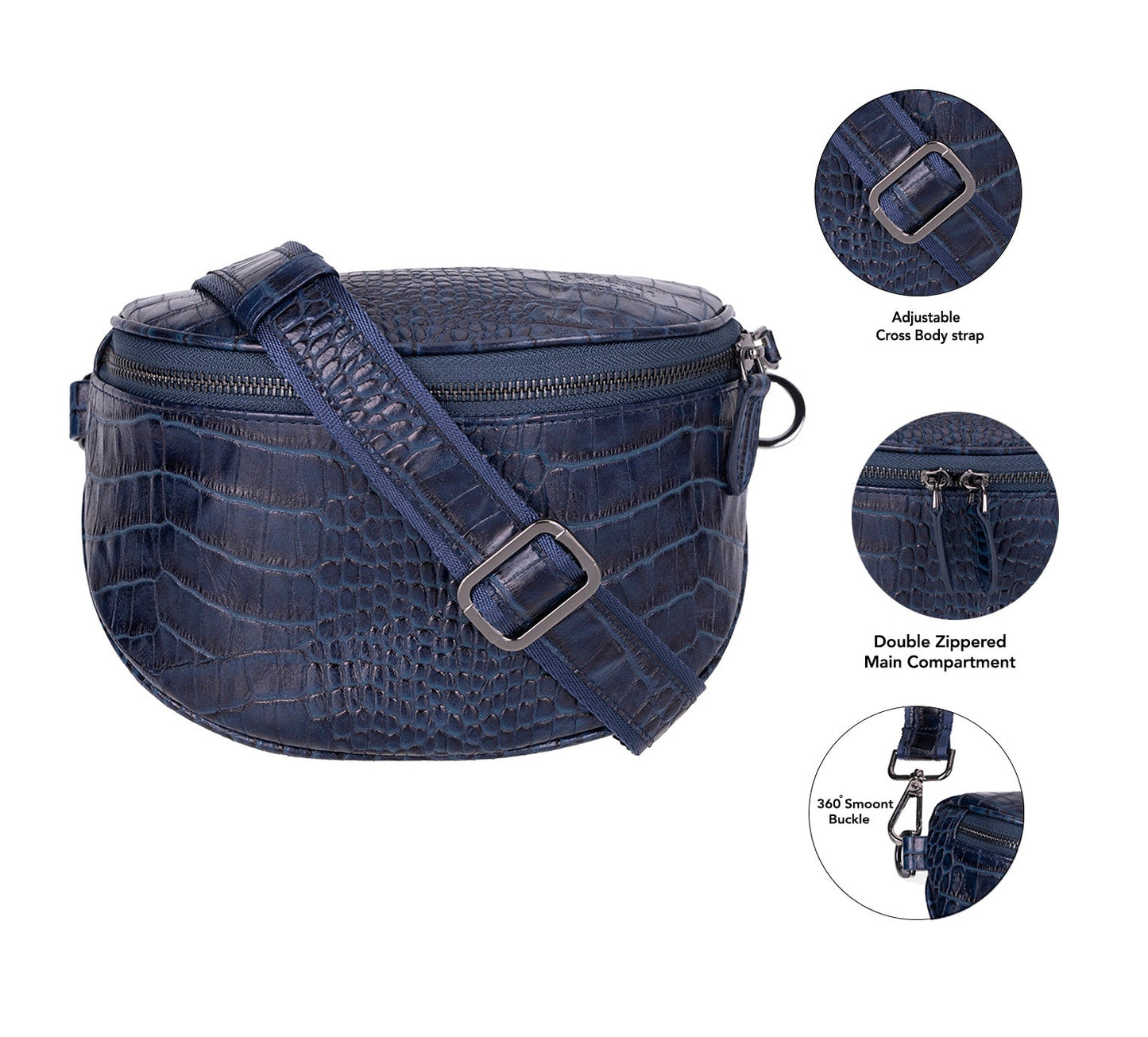UnBranded Alora Leather Crossbody Bag