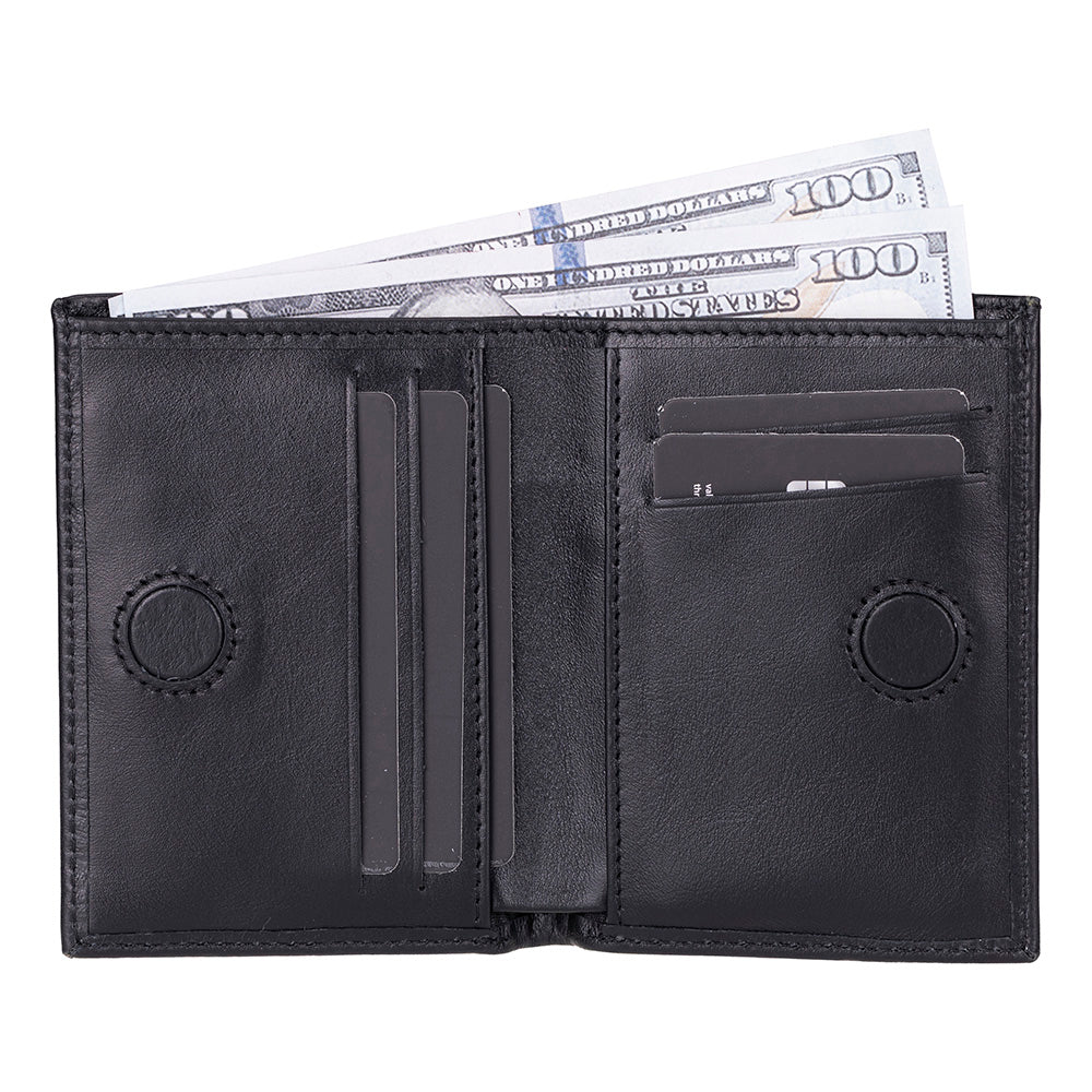 UnBranded Nigra Leather Men's Wallet Black