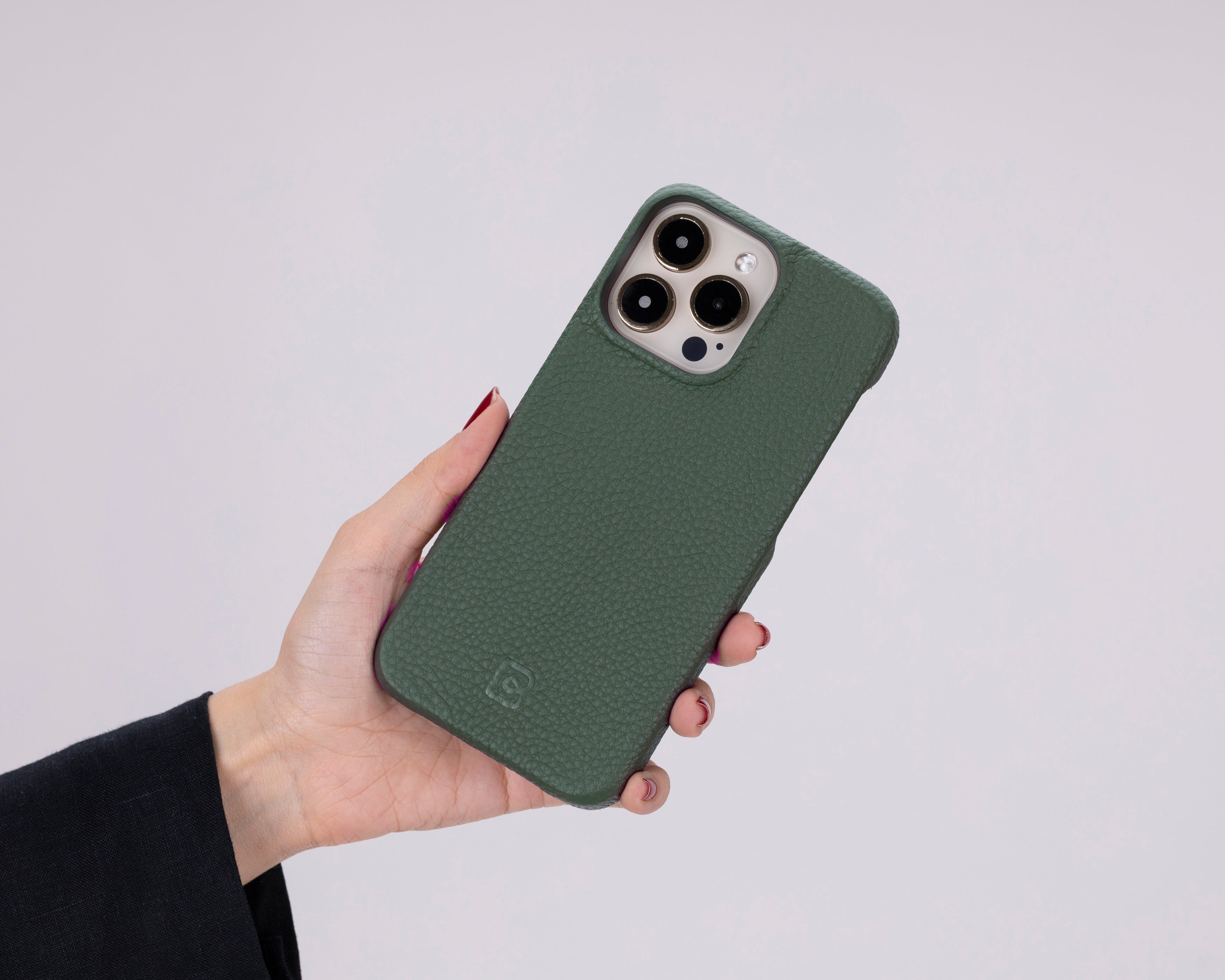 Bayelon F360 Genuine Leather Case for iPhone 15 Pro Max