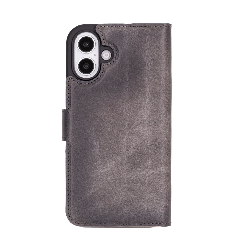 Bayelon Magic iPhone 16 Detachable Leather Wallet Case