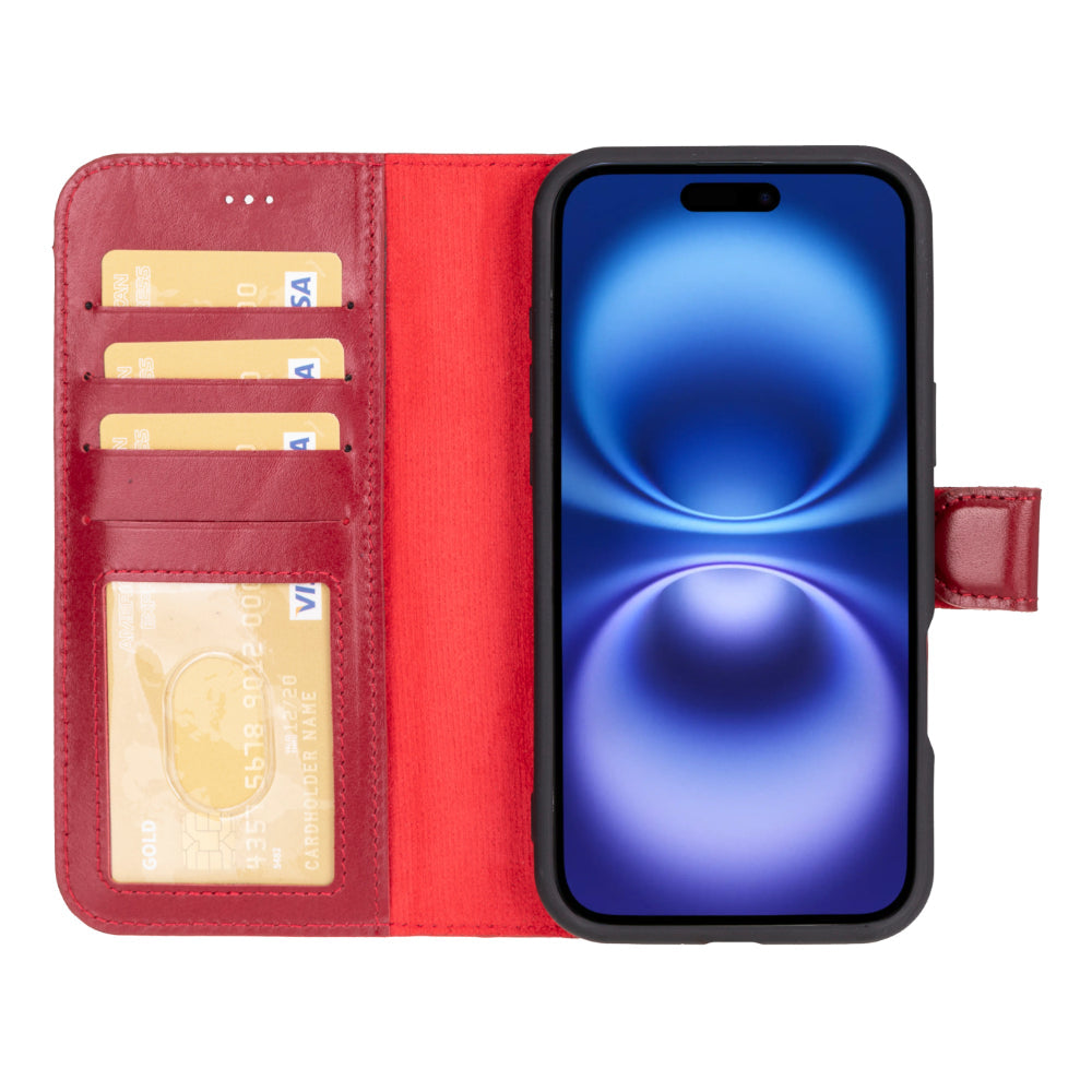 Bayelon Magic iPhone 16 Detachable Leather Wallet Case