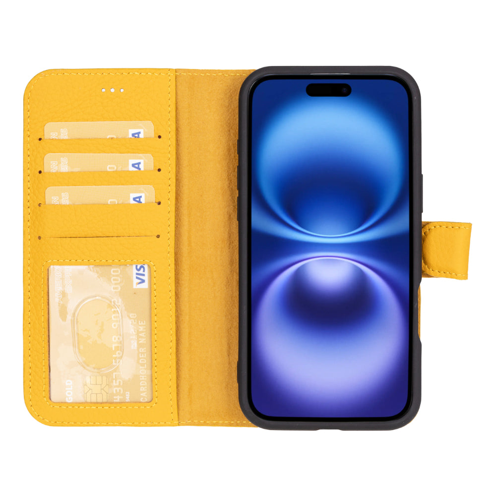 Bayelon Magic iPhone 16 Detachable Leather Wallet Case