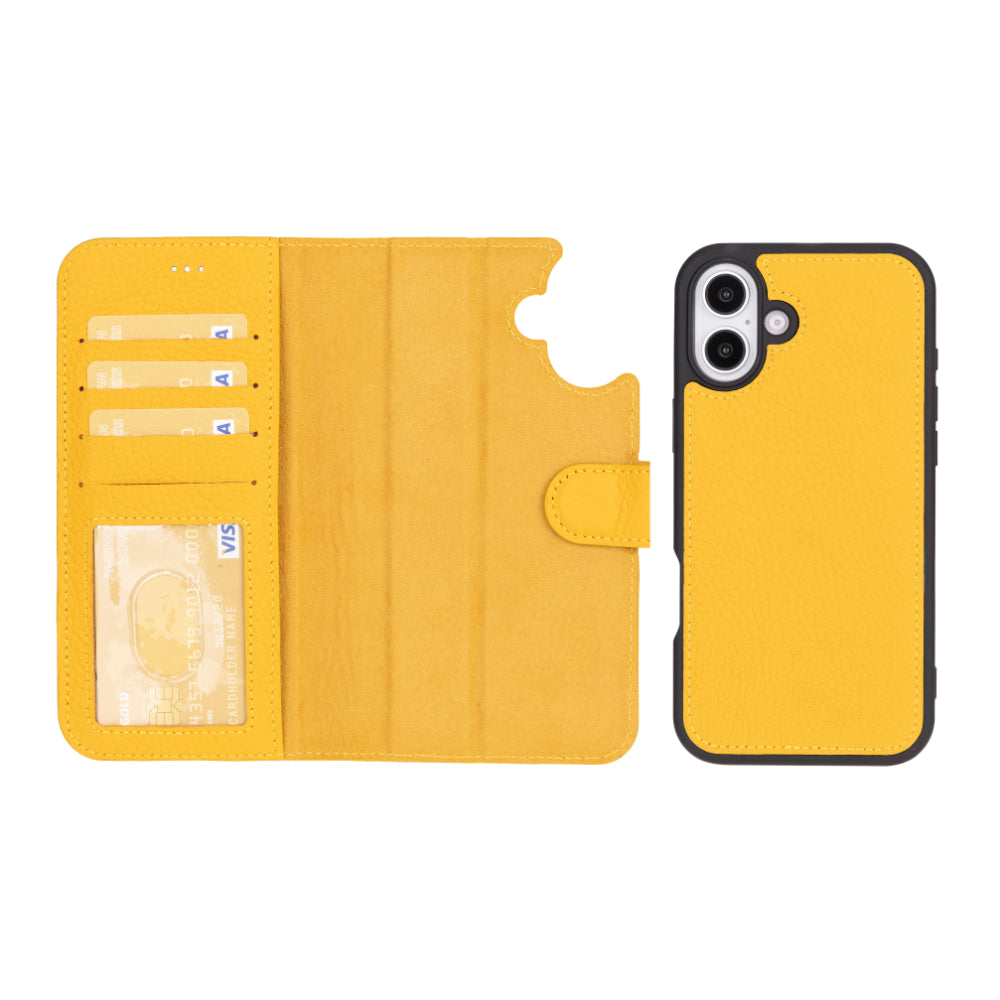 Bayelon Magic iPhone 16 Detachable Leather Wallet Case