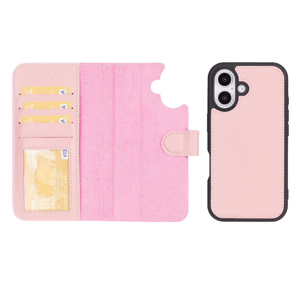 Bayelon Magic iPhone 16 Detachable Leather Wallet Case