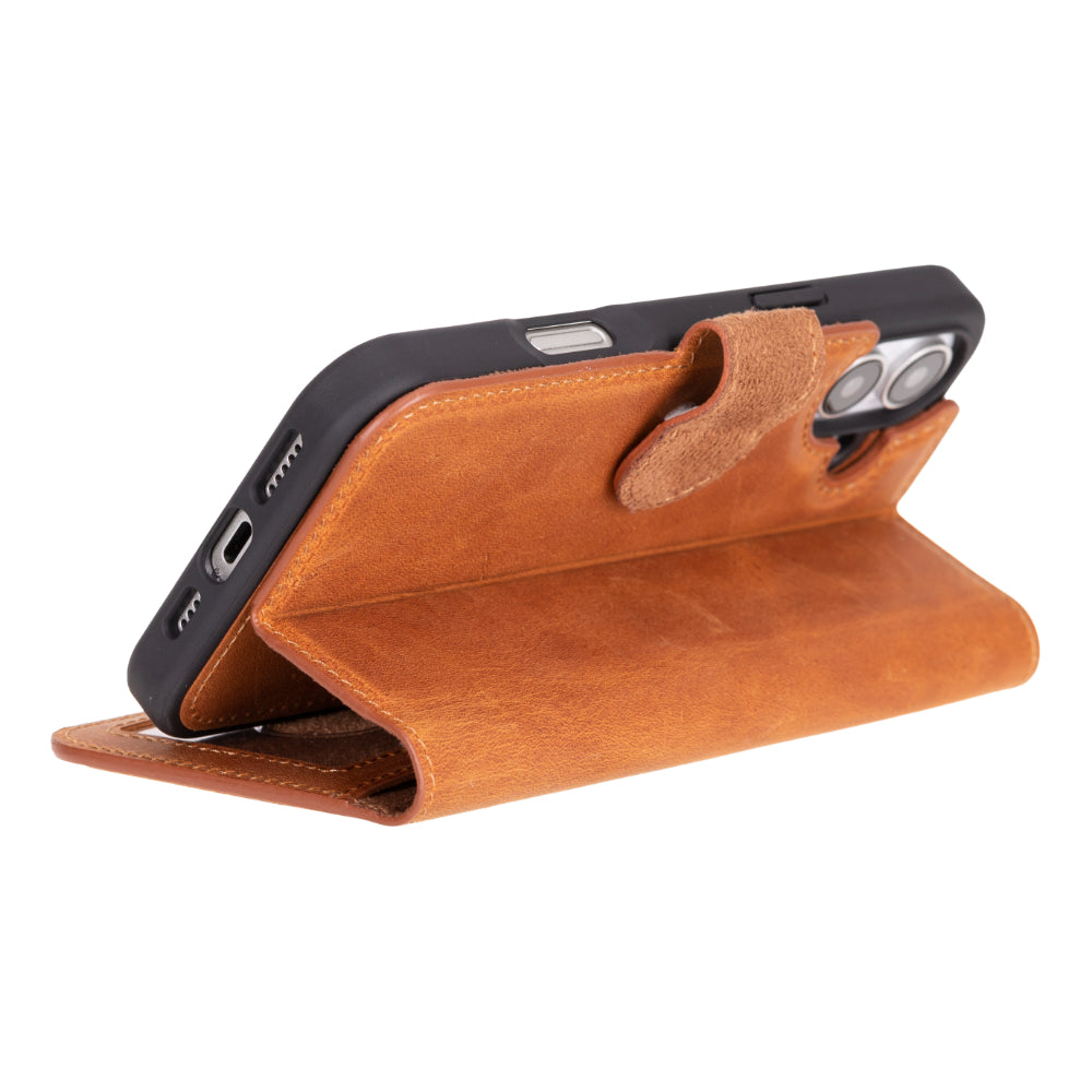 Bayelon Magic iPhone 16 Detachable Leather Wallet Case