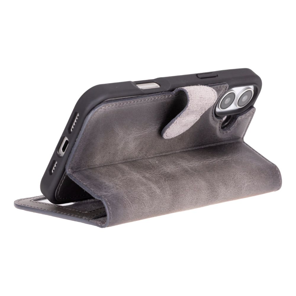 Bayelon Magic iPhone 16 Detachable Leather Wallet Case