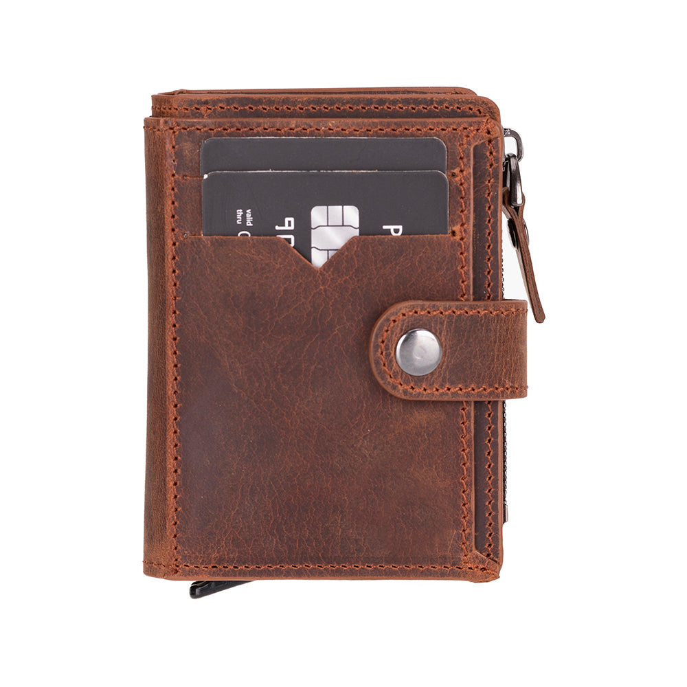 Bayelon Rodos Pop-up Leather Card Holder with RFID Protection