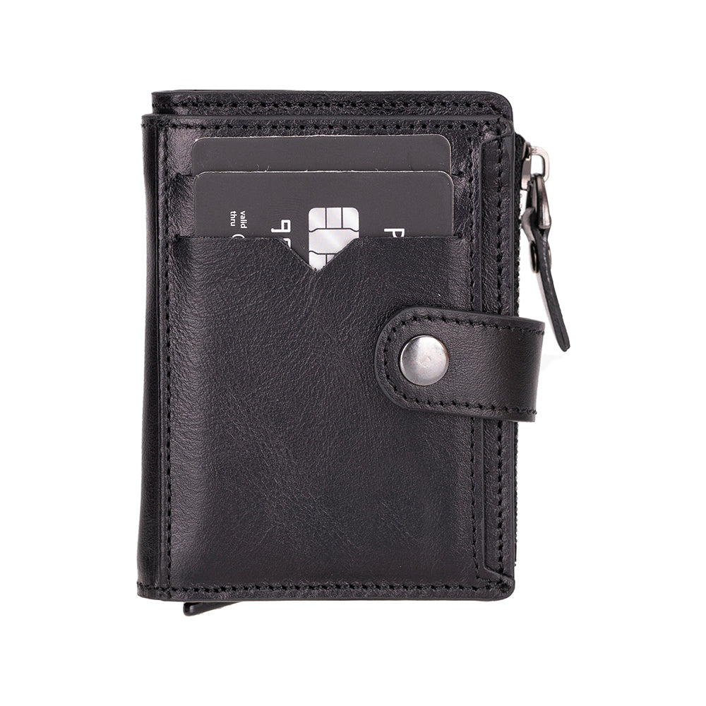 Bayelon Rodos Pop-up Leather Card Holder with RFID Protection
