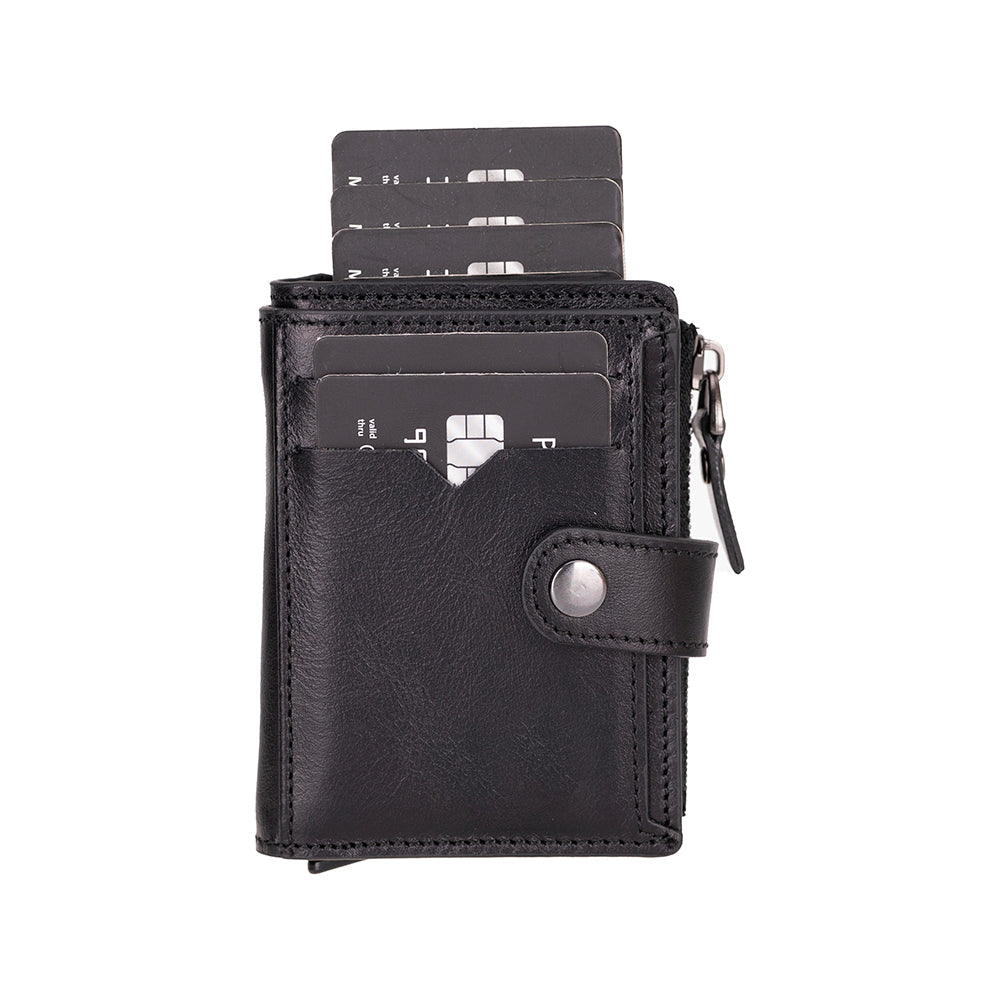 Bayelon Rodos Pop-up Leather Card Holder with RFID Protection