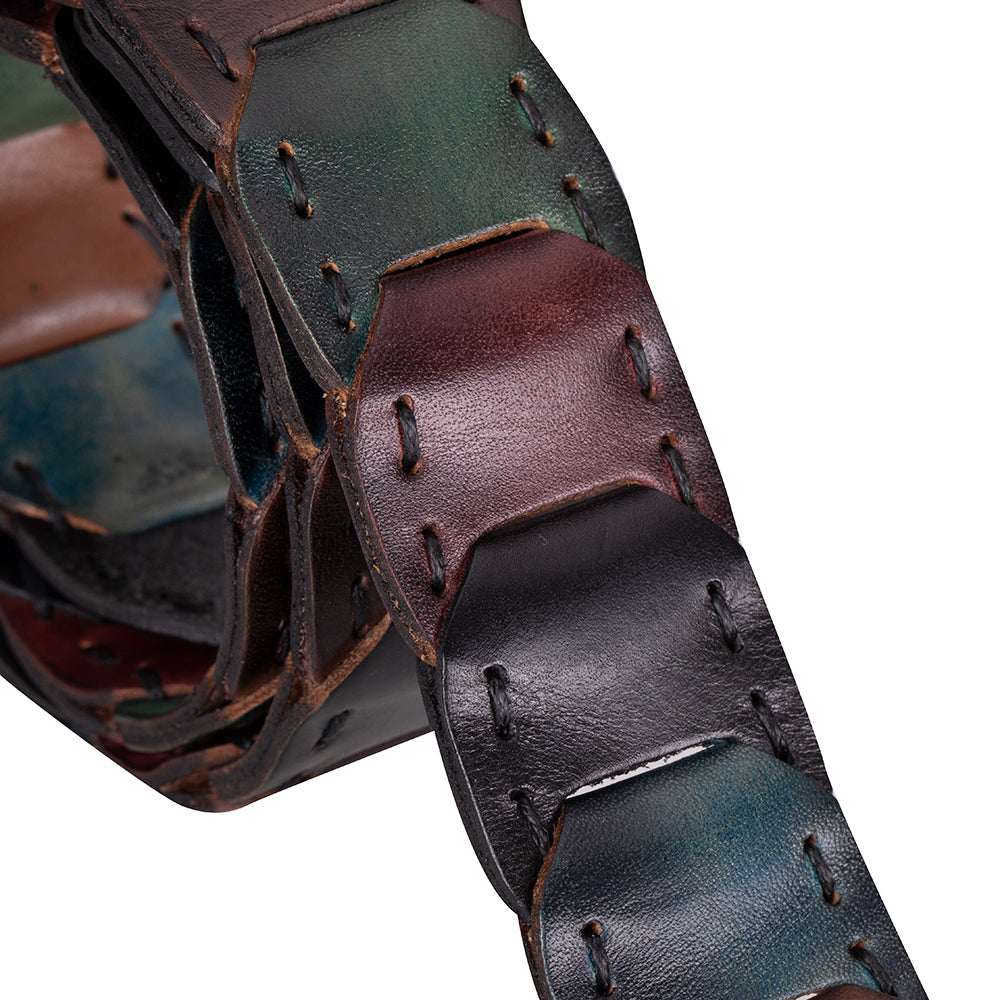 Bayelon Vista Braided Leather Men's Belt - Handmade & Durable