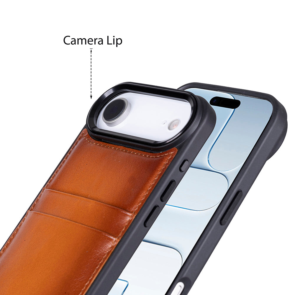 Bouletta Flex Cover Leather iPhone 17 Air Case with Card Holder