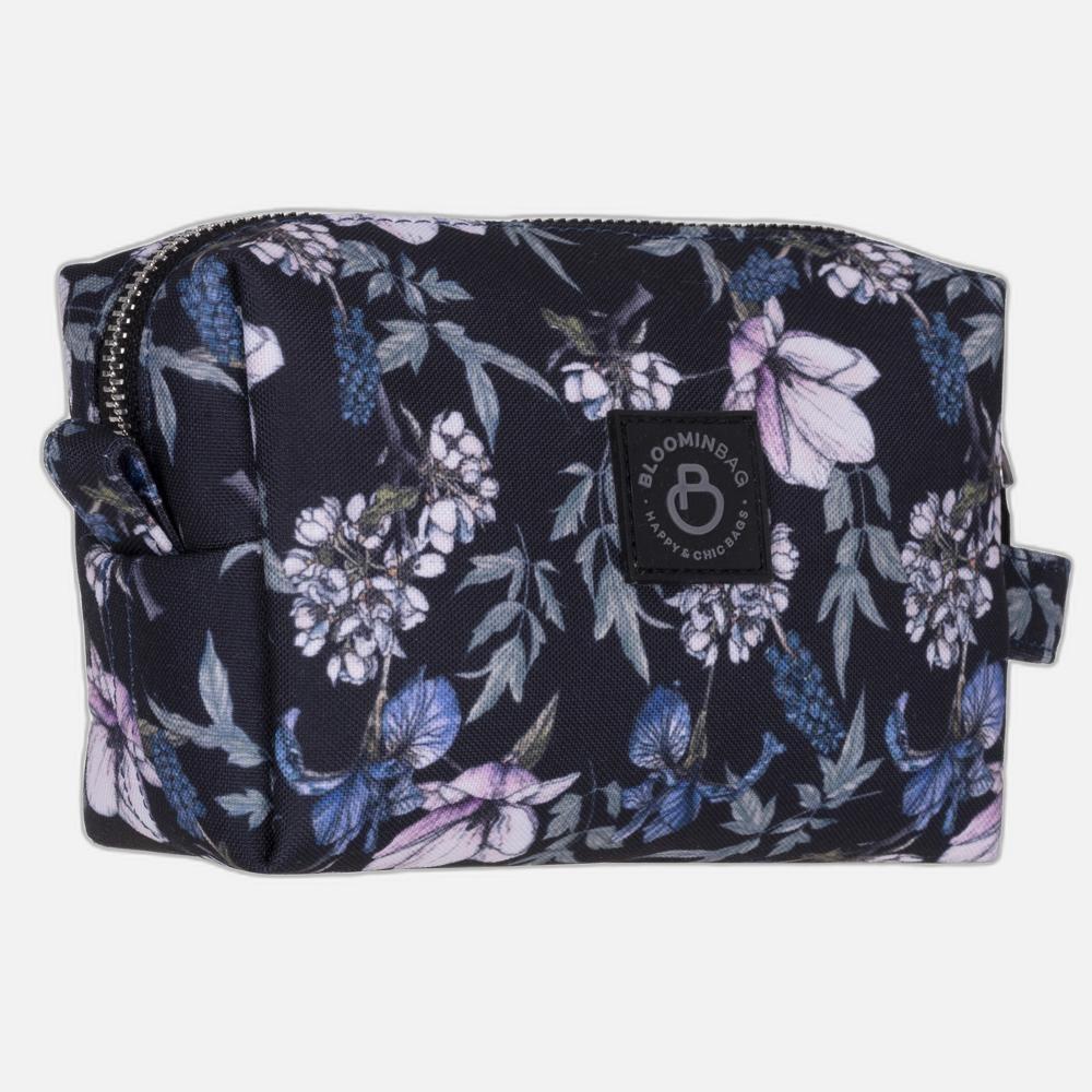 BloominBag Cherries Floral Makeup Bag Black
