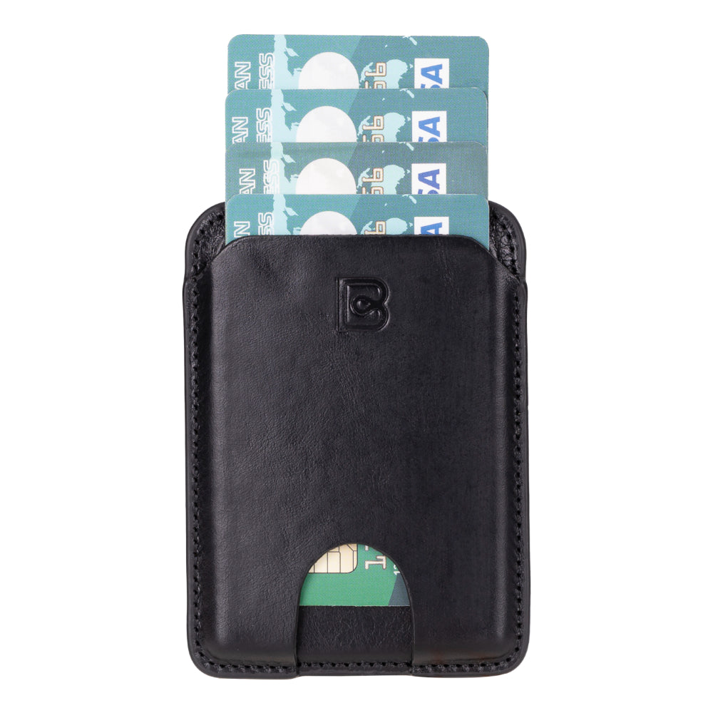 Bayelon Fluxion MagFit Leather Magnetic Card Holder Black