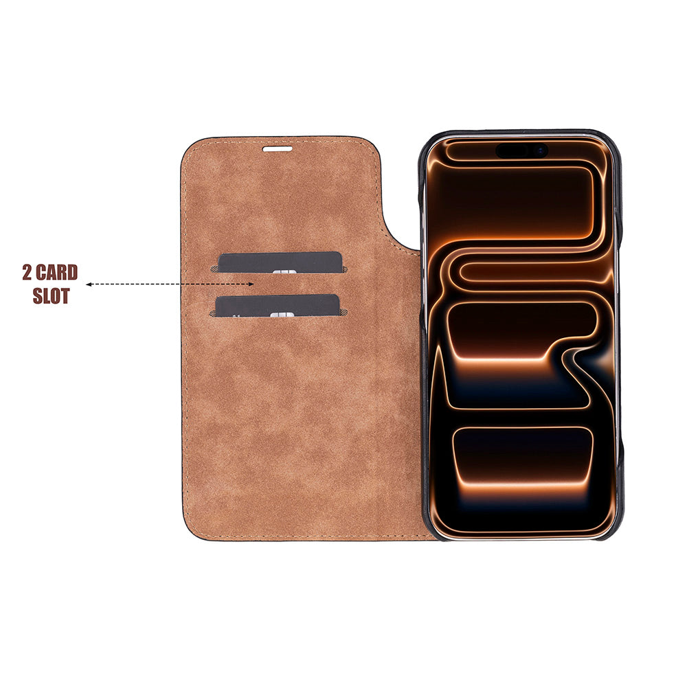 UnBranded Sonat Leather iPhone 17 Pro Max Folio Case