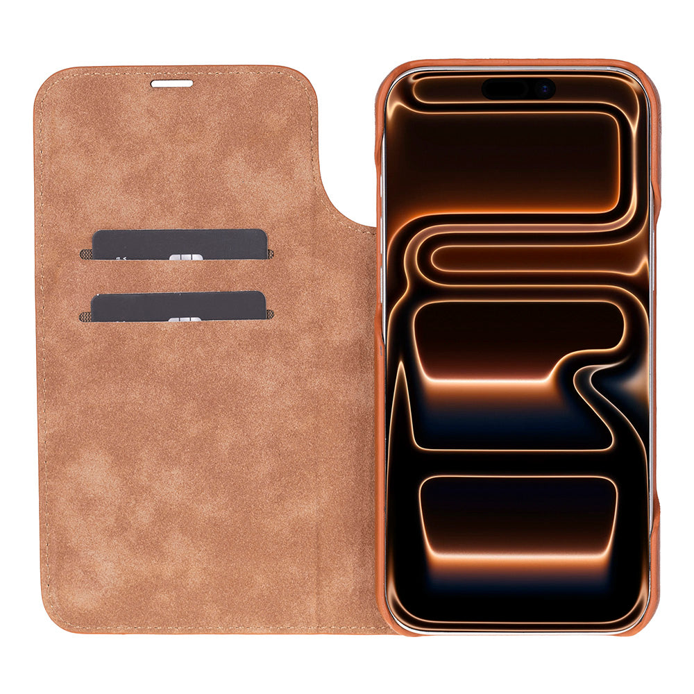 UnBranded Sonat Leather iPhone 17 Pro Folio Case