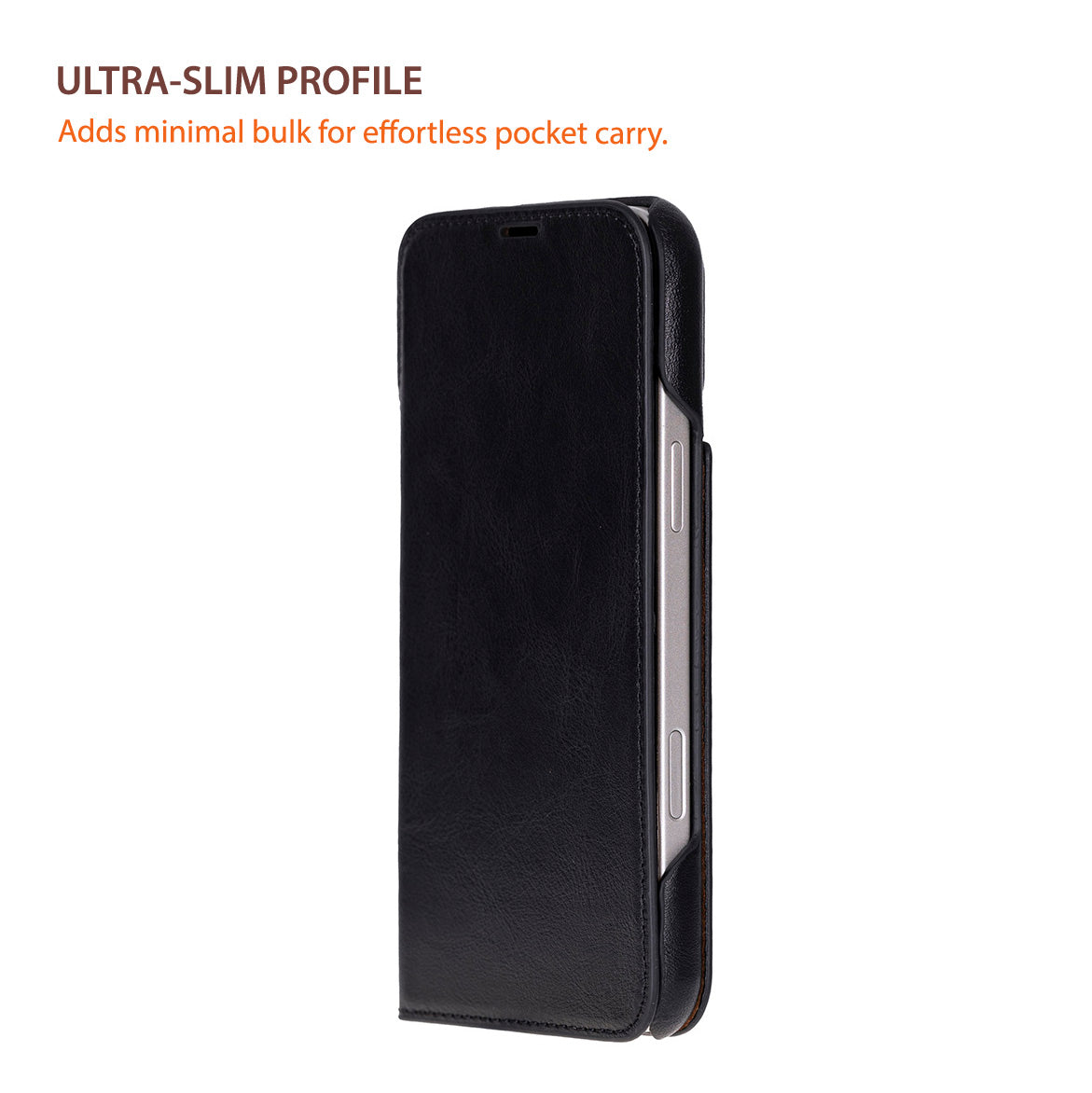 UnBranded Sonat Leather iPhone 17 Pro Max Folio Case