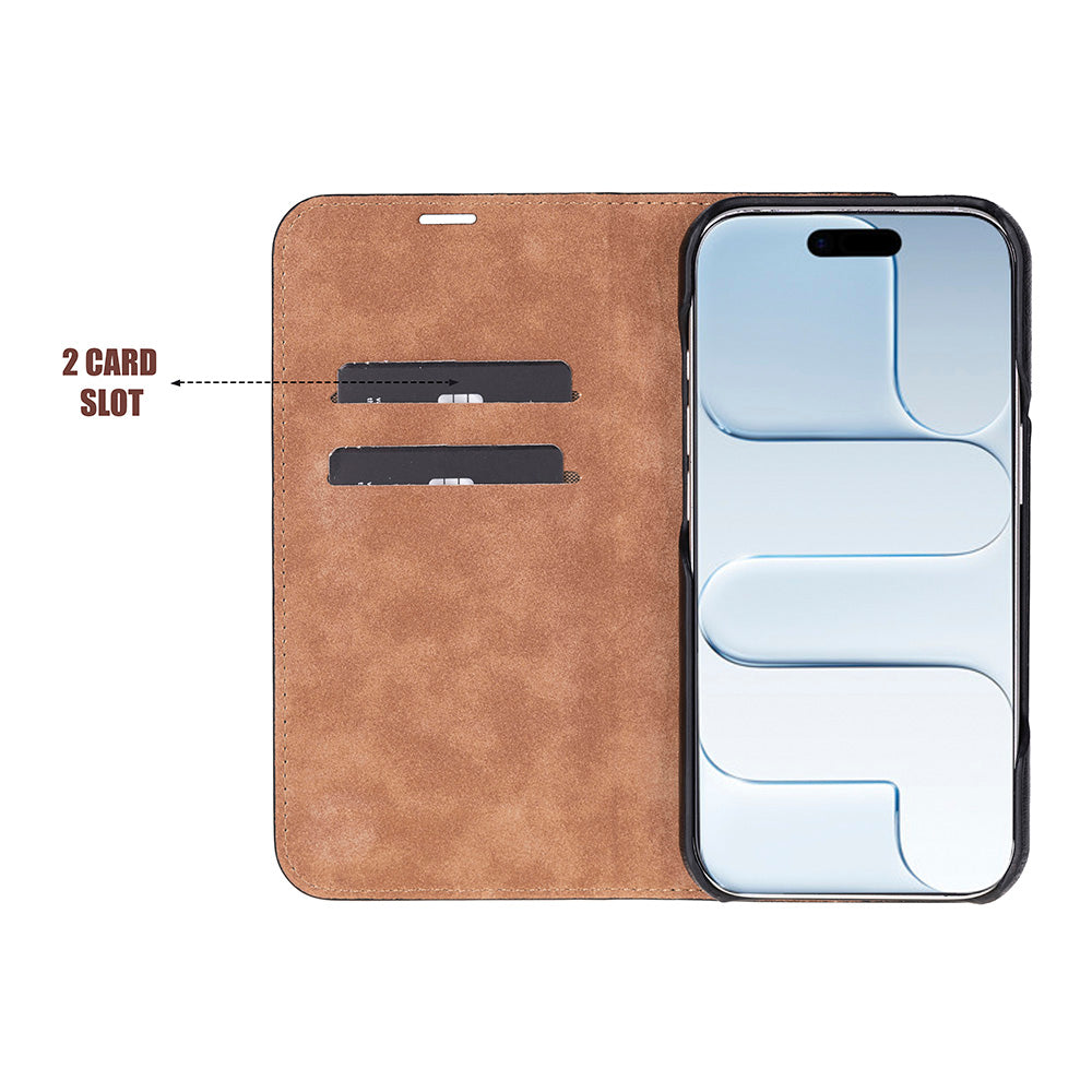UnBranded Sonat Leather iPhone 17 Folio Case