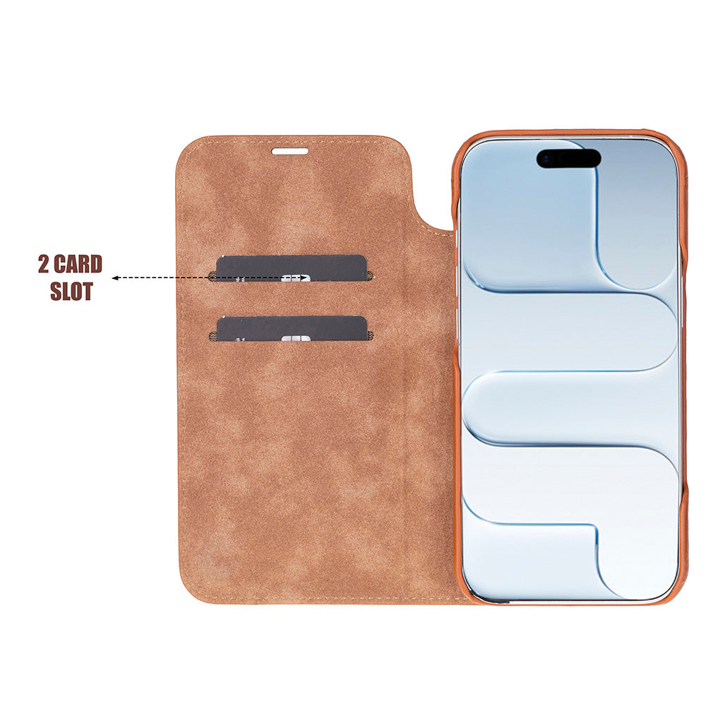 UnBranded Sonat Leather iPhone 17 Air Folio Case