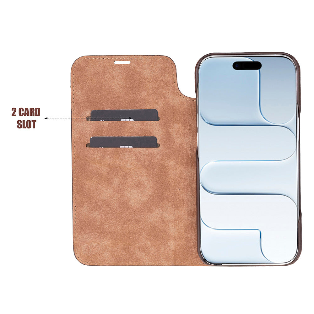 UnBranded Sonat Leather iPhone 17 Air Folio Case