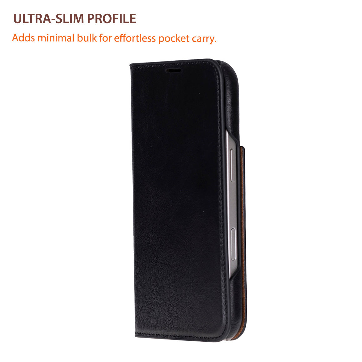 UnBranded Sonat Leather iPhone 17 Folio Case