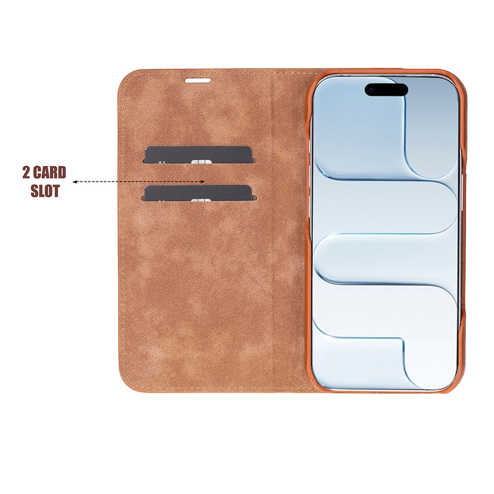 UnBranded Sonat Leather iPhone 17 Folio Case