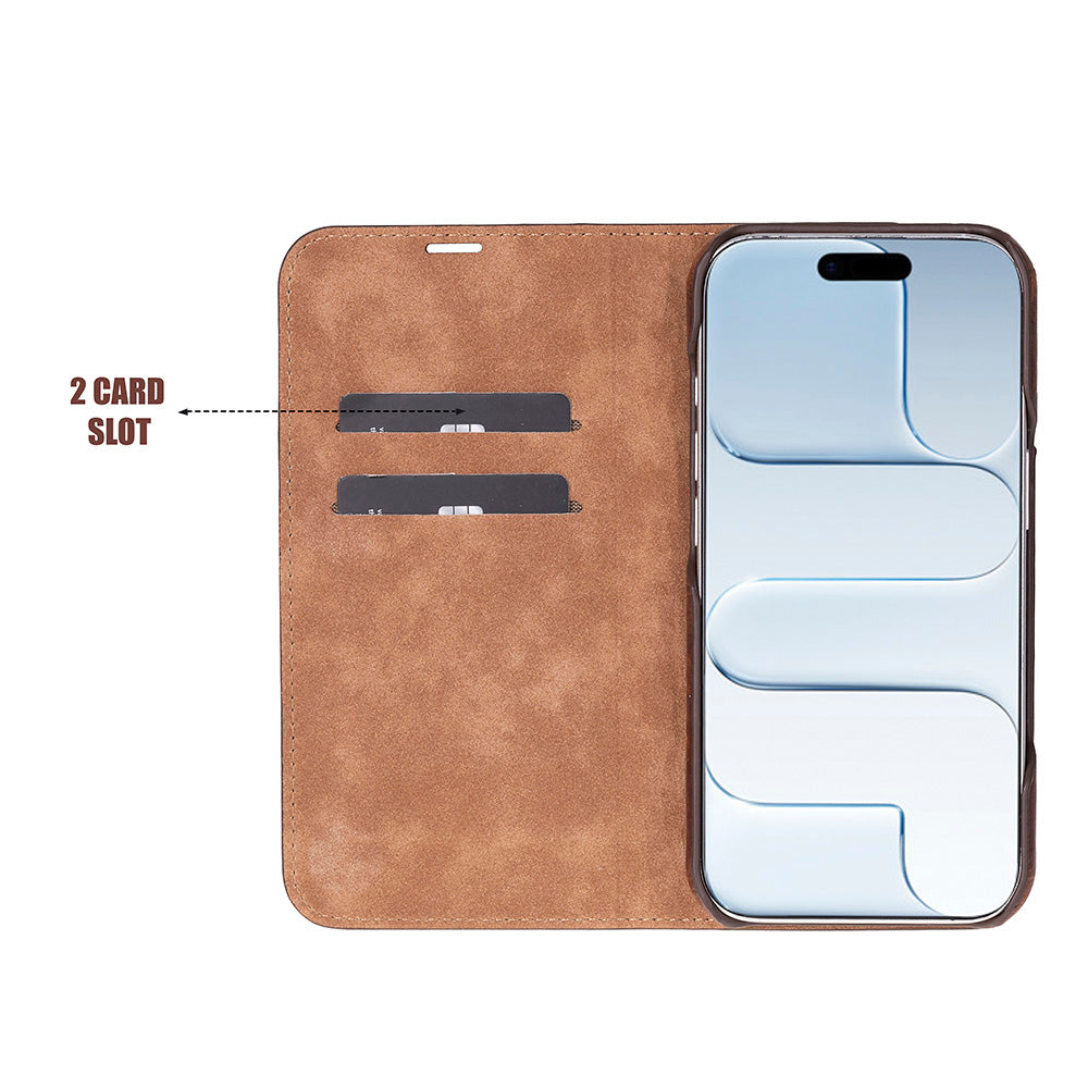 UnBranded Sonat Leather iPhone 17 Folio Case