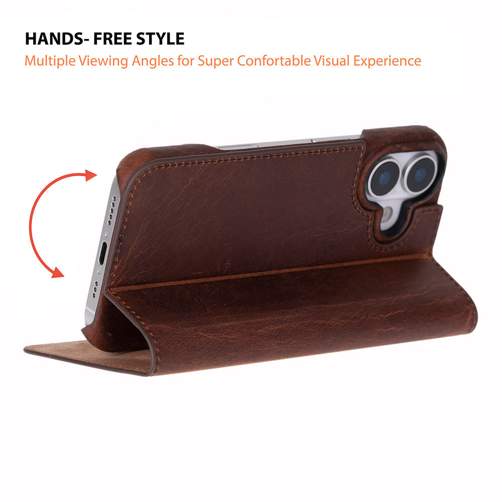 UnBranded Sonat Leather iPhone 17 Folio Case