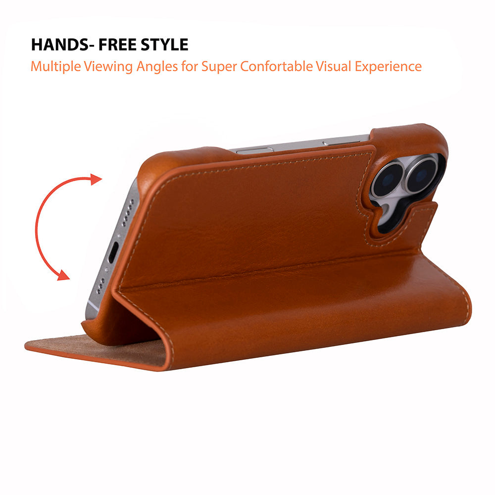UnBranded Sonat Leather iPhone 17 Folio Case