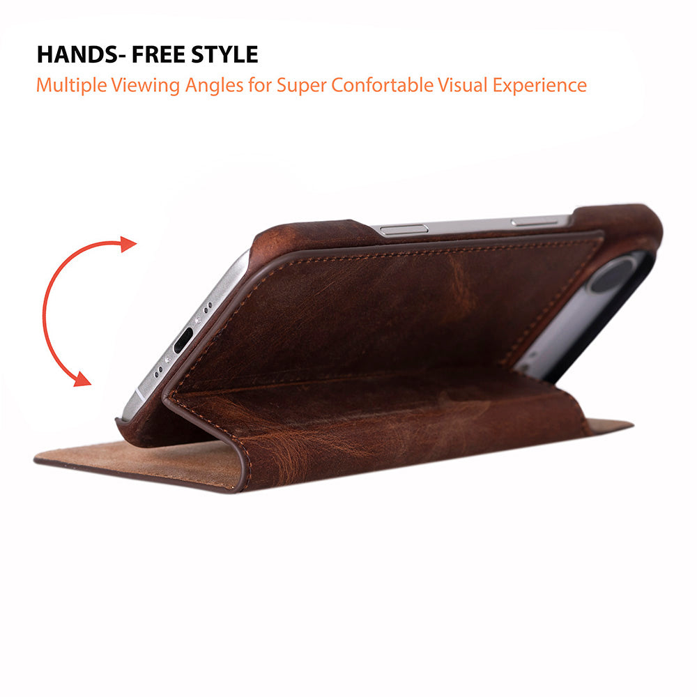 UnBranded Sonat Leather iPhone 17 Air Folio Case